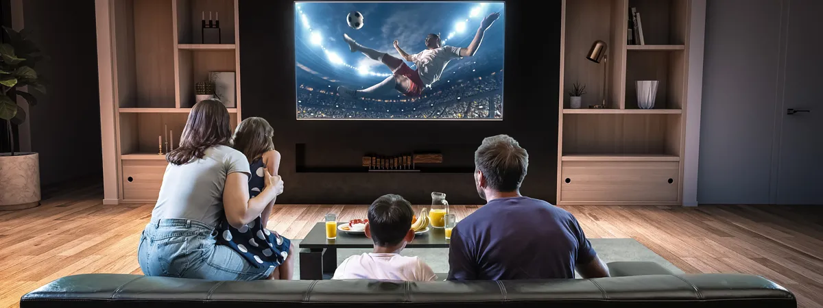 大画面テレビがあるのイメージ